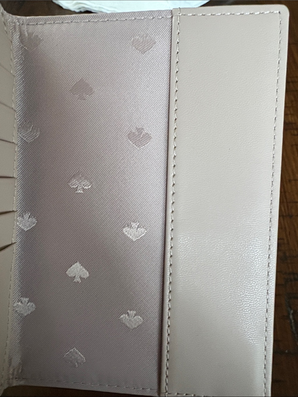 kate spade metallic gold leather passport and cardholder. - Picture 4 of 5